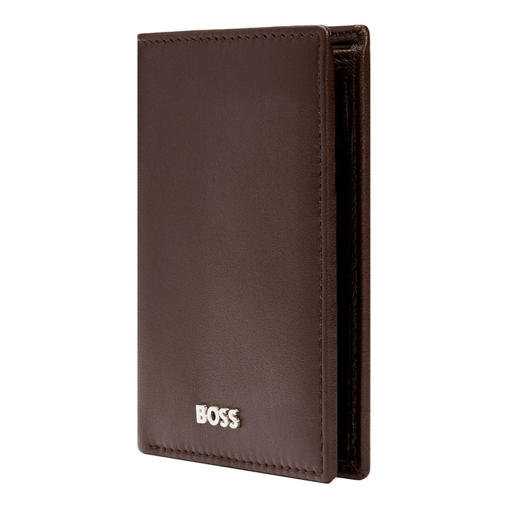 Hugo Boss Classic Smooth Brown Klappkartenhalter HLE403Y