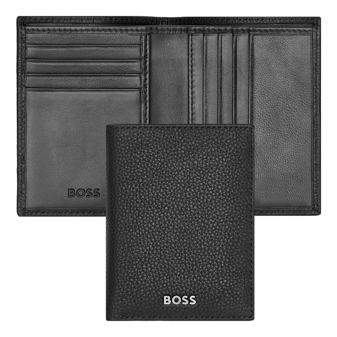 Hugo Boss Classic Grained Folde Card Holder Sort HLE416A