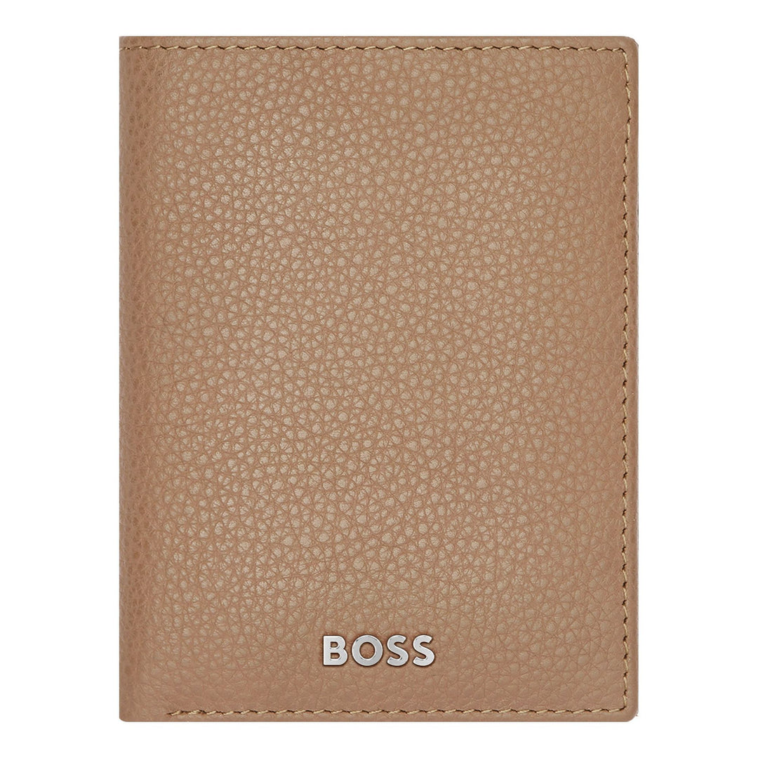 Hugo Boss Classic Grained Camel Foldekortholder HLE416X