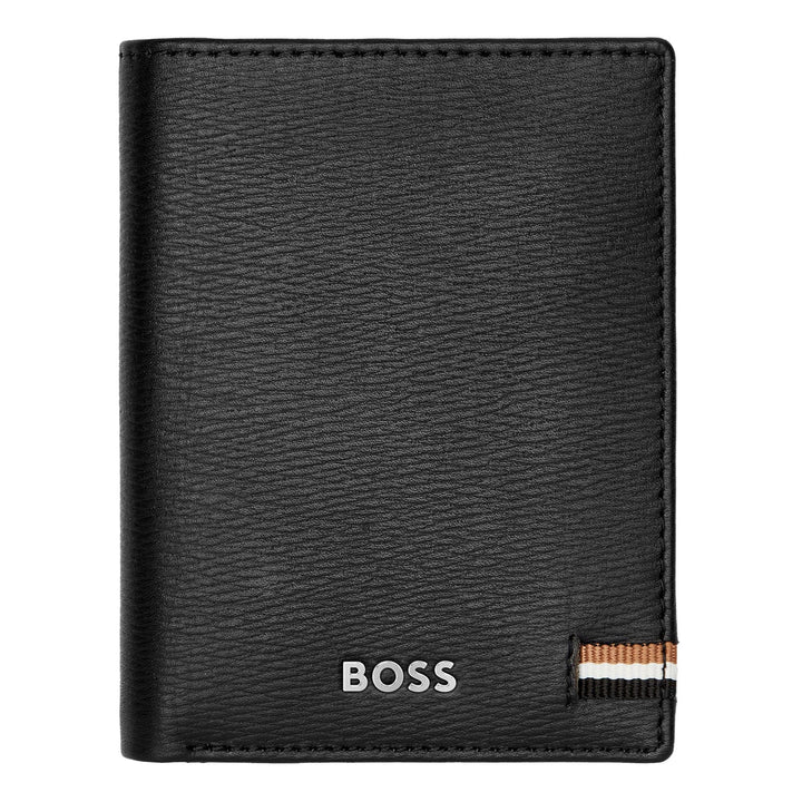 Hugo Boss Klappkartenhalter Iconic Schwarz HLE421A