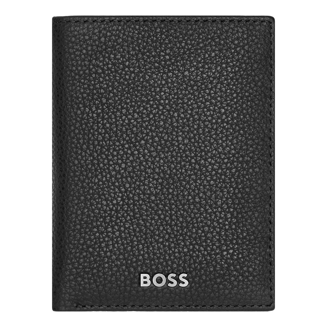 Hugo Boss holder Trifold Card Classic Granulato Black HLF416A