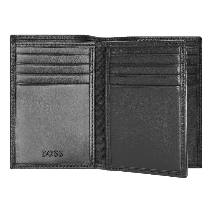 Hugo Boss Holder Trifold Card Classic Granulato Black HLF416A