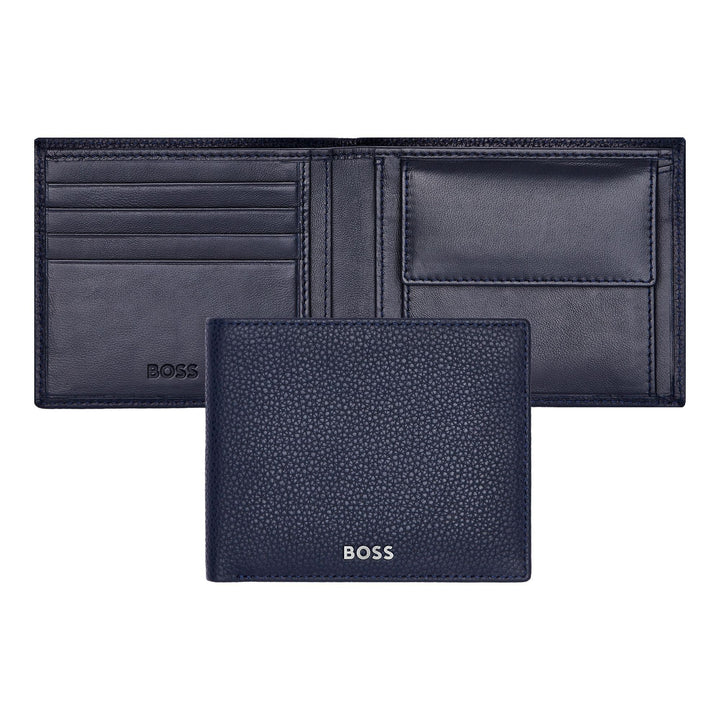 Hugo Boss Classic Grained Navy Geldbrieftasche HLM416N