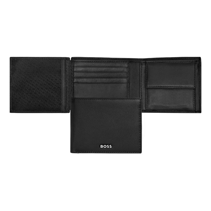Hugo Boss Classic Smooth Flap Money Wallet Black HLN403A