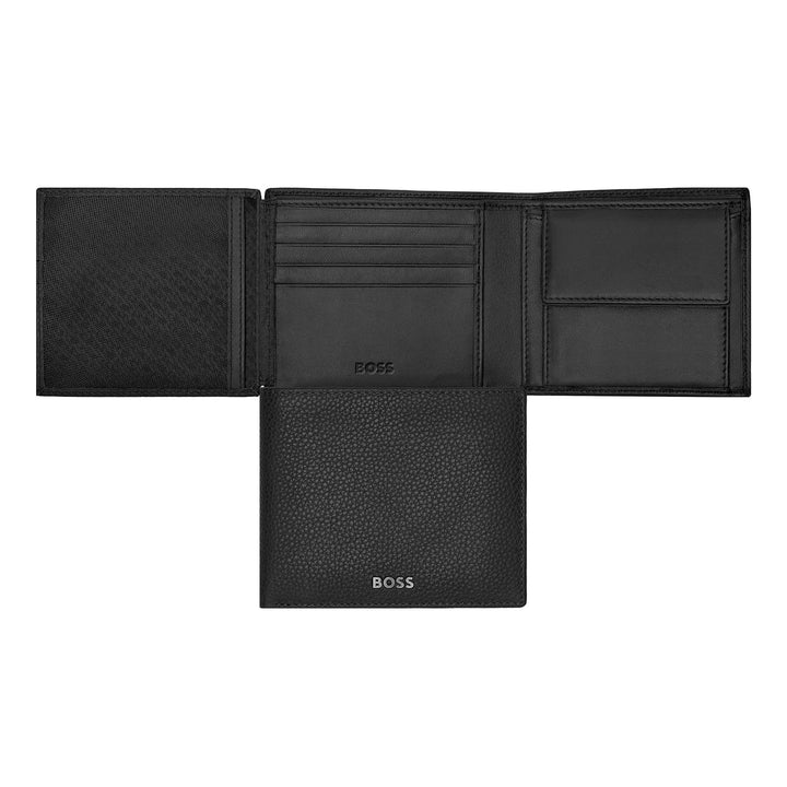 Hugo Boss Classic Grained Black Flap Money Wallet HLN416A