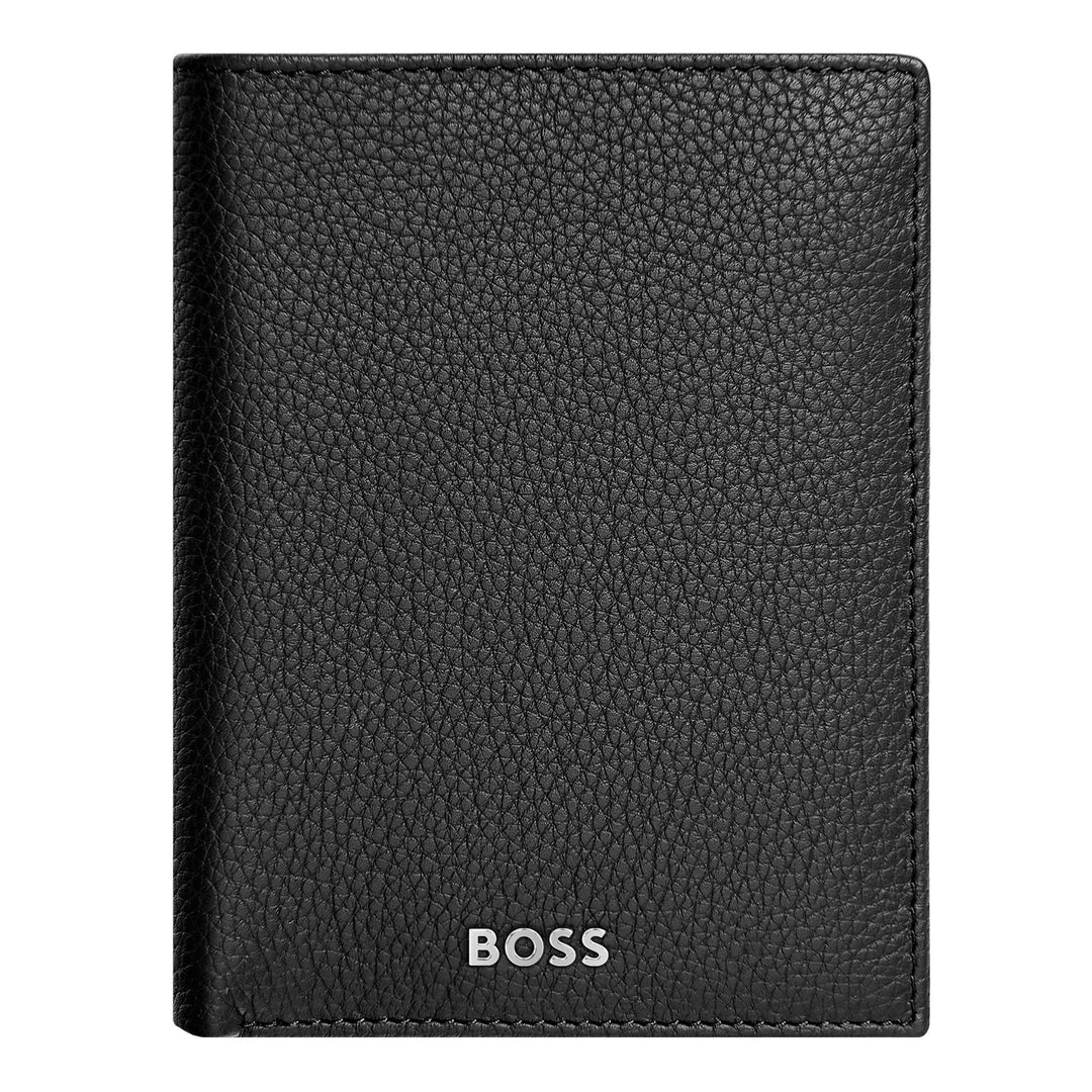 Hugo Boss Geldbrieftasche mit vertikaler Klappe Classic Granulated Black HLO416A