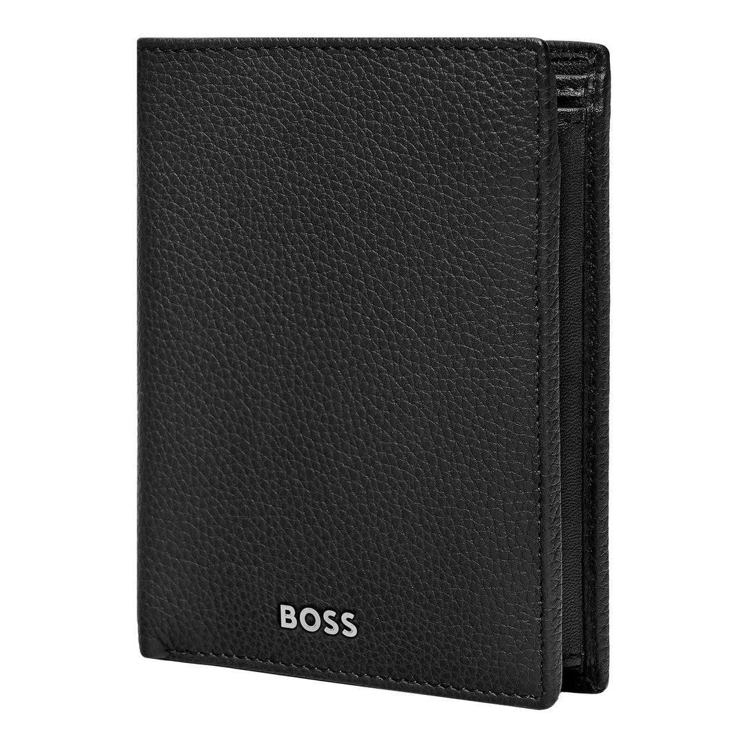 Hugo Boss Geldbrieftasche mit vertikaler Klappe Classic Granulated Black HLO416A
