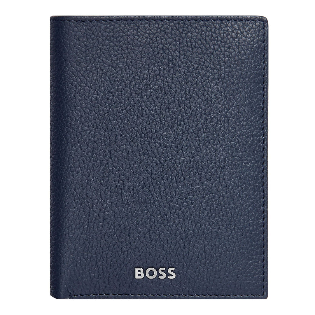 Hugo Boss Lodret pung med flap Classic Granulated Navy HLO416N