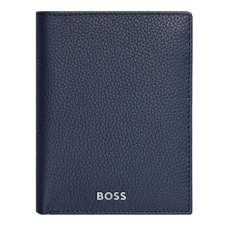 Hugo Boss Lodret pung med flap Classic Granulated Navy HLO416N