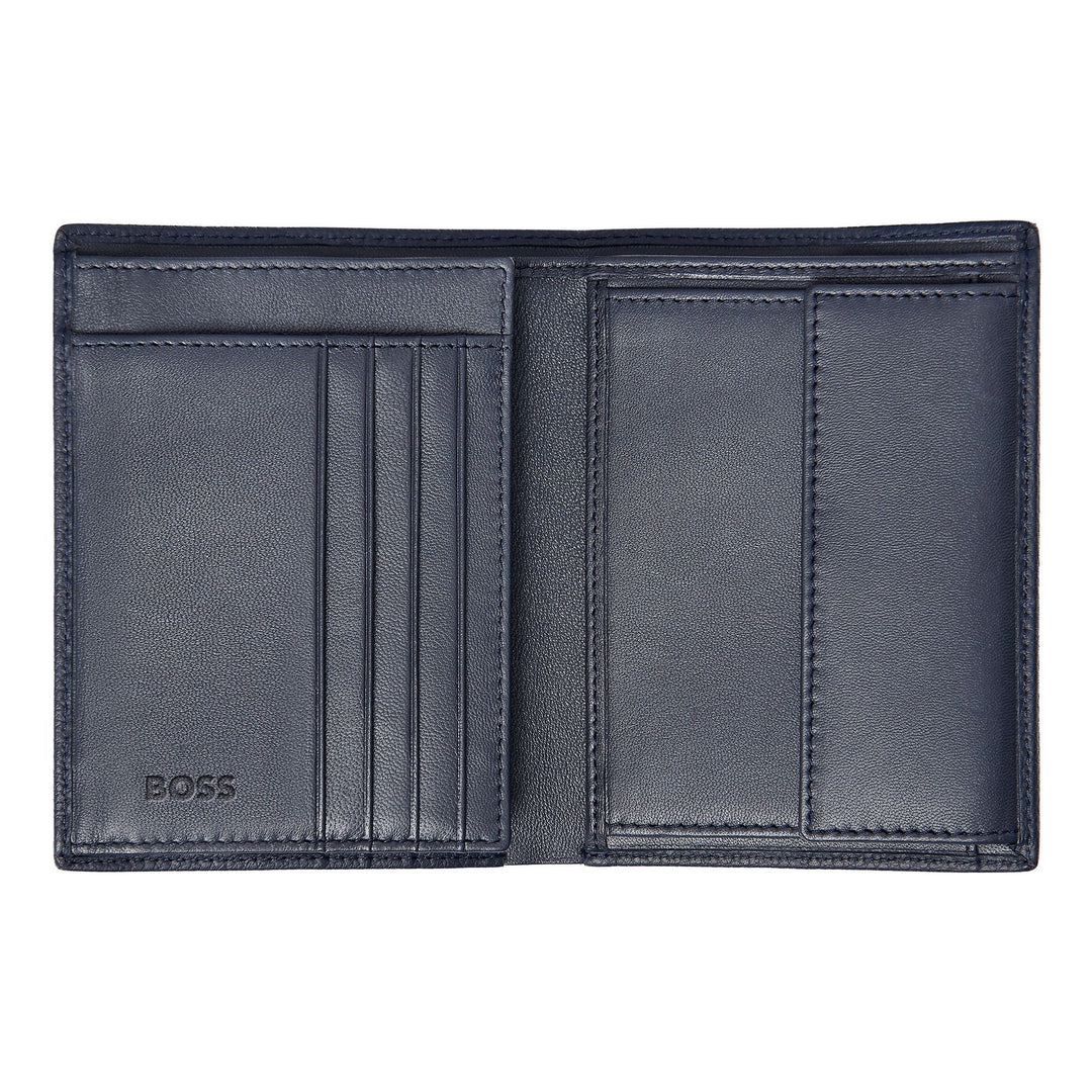 Hugo Boss Lodret pung med flap Classic Granulated Navy HLO416N