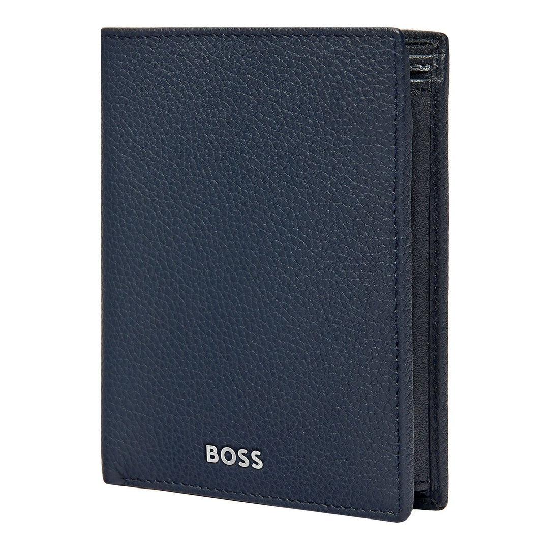 Hugo Boss Lodret pung med flap Classic Granulated Navy HLO416N
