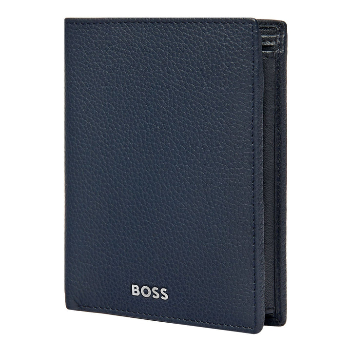 Hugo Boss Lodret pung med flap Classic Granulated Navy HLO416N
