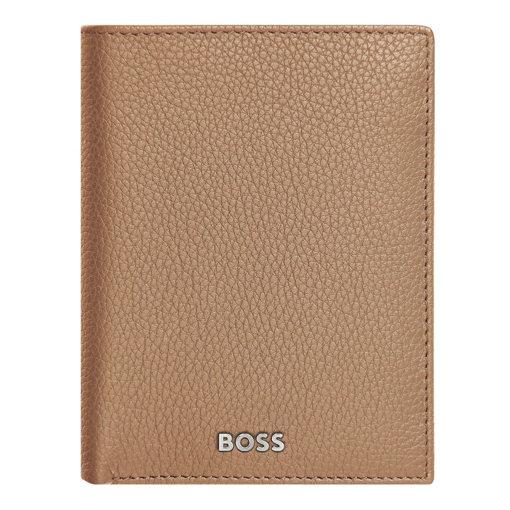 Hugo Boss Vertical wallet with flap Classic Granulated Camel HLO416X