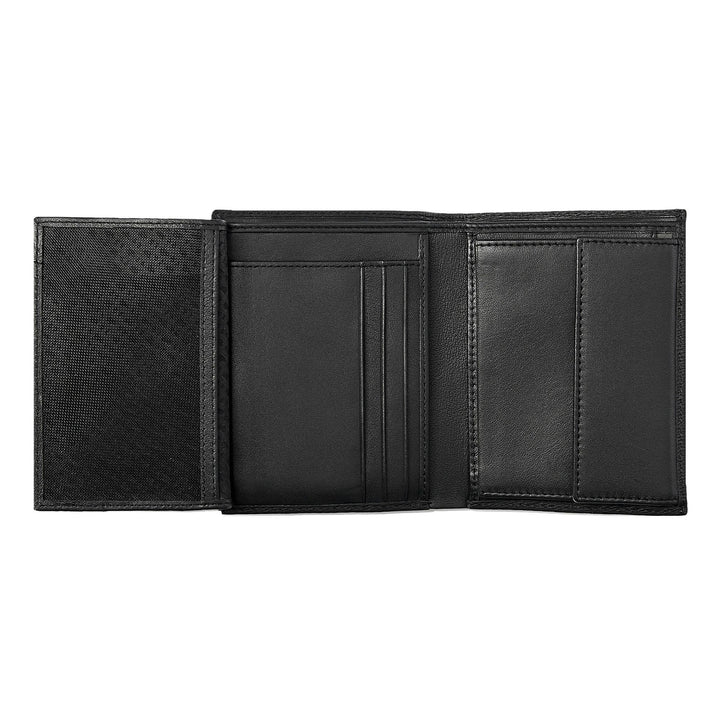 Hugo Boss Vertikale Geldbörse mit Klappe Iconic Black HLO421A