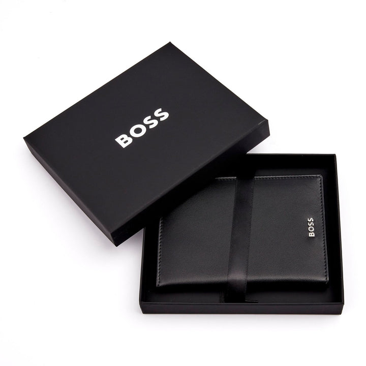 Hugo Boss Classic Smooth Black Reisepasshülle HLP403A