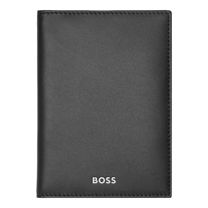 Hugo Boss Classic Smooth Black Reisepasshülle HLP403A
