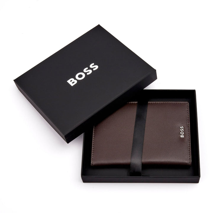 Hugo Boss Classic Smooth Passport Holder Brun HLP403Y