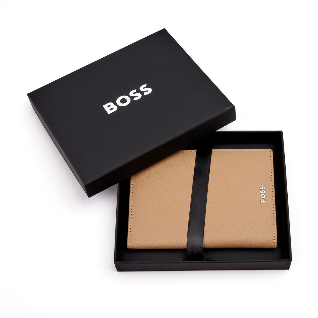 Hugo Boss Classic Passport Holder Garnet Camel HLP416X