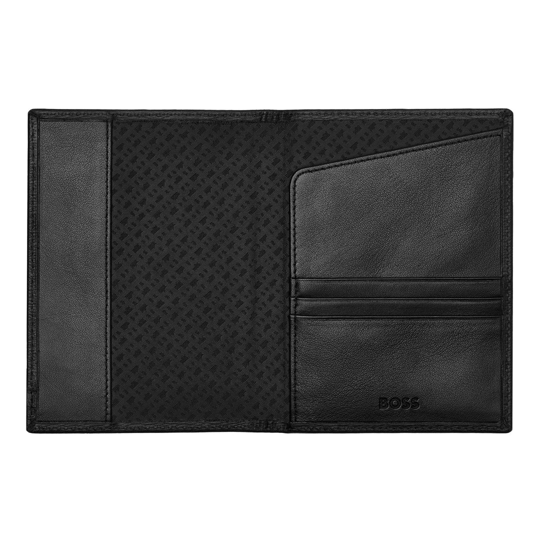 Hugo Boss Passport Holder Iconic Black HLP421A