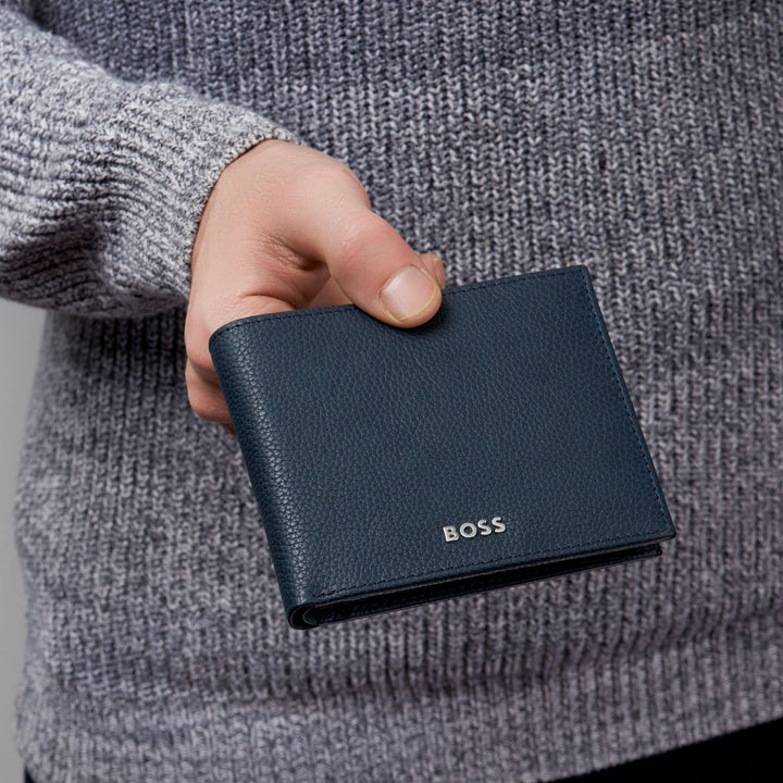 Hugo Boss Classic Granulated Wallet Marineblau HLW416N