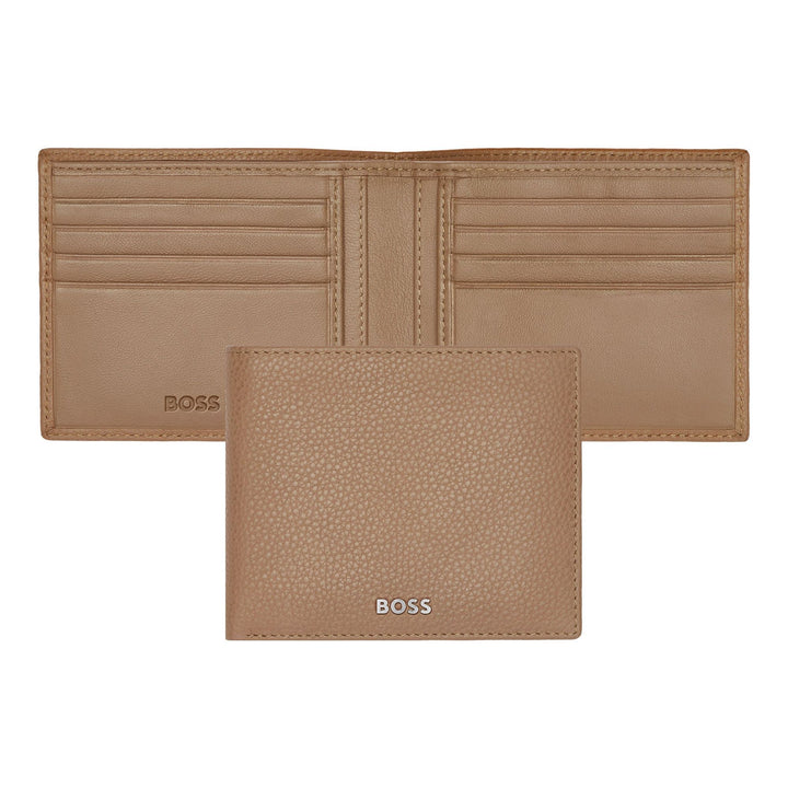 Hugo Boss Classic Granulierte Geldbörse Kamel HLW416X