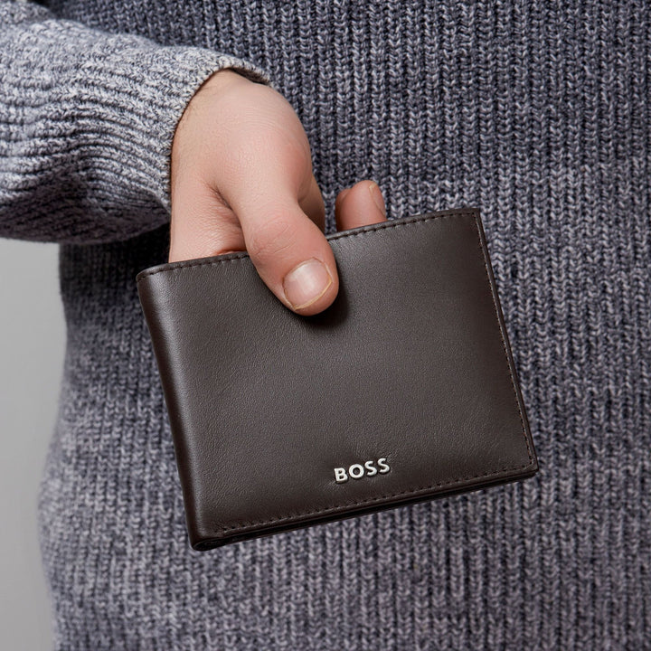 Hugo Boss Flap Pung Klassisk Glat Brun HLY403Y
