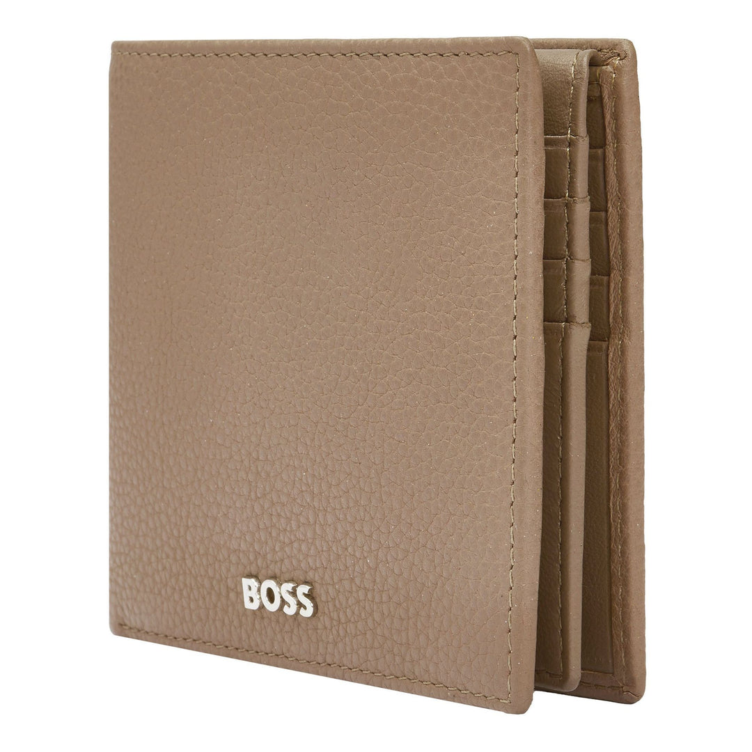 Hugo Boss Classic Flap Wallet Granuliertes Kamel HLY416X
