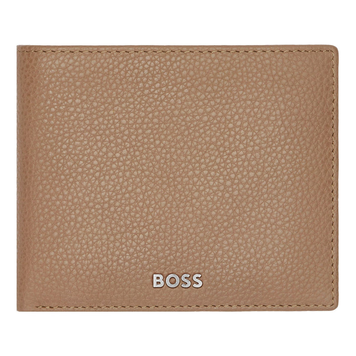 Hugo Boss Classic Flap Wallet Granuliertes Kamel HLY416X