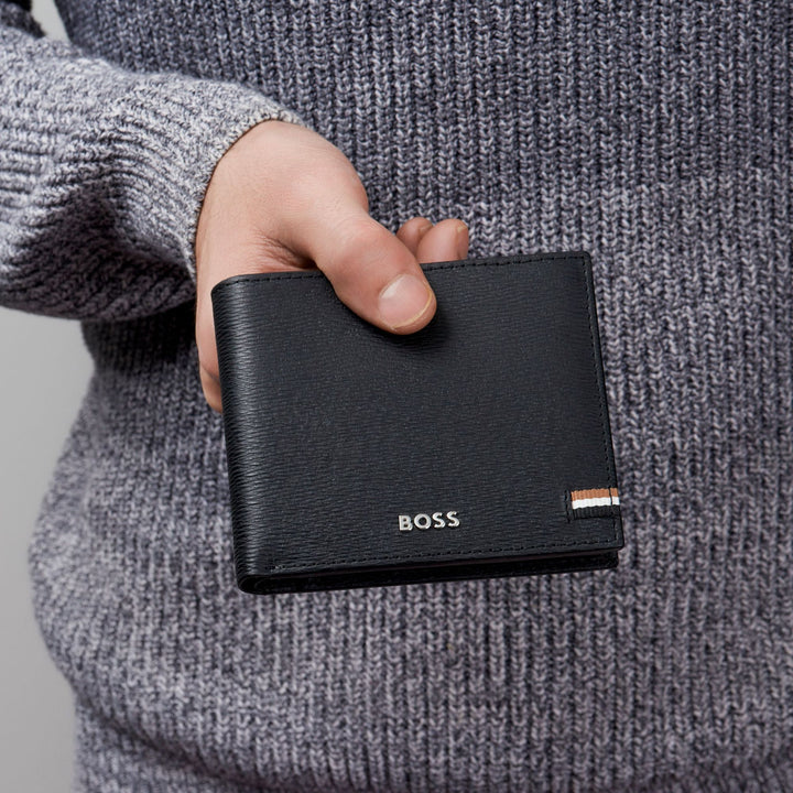 Hugo Boss Flap Wallet Iconic Schwarz HLY421A