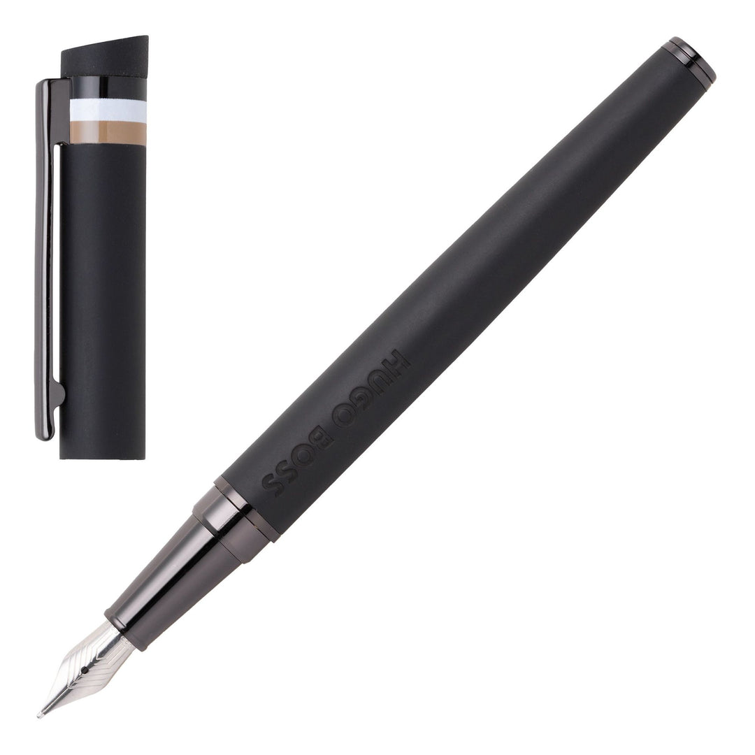 Hugo Boss Füllfederhalter Loop Black Iconic HSG3522A