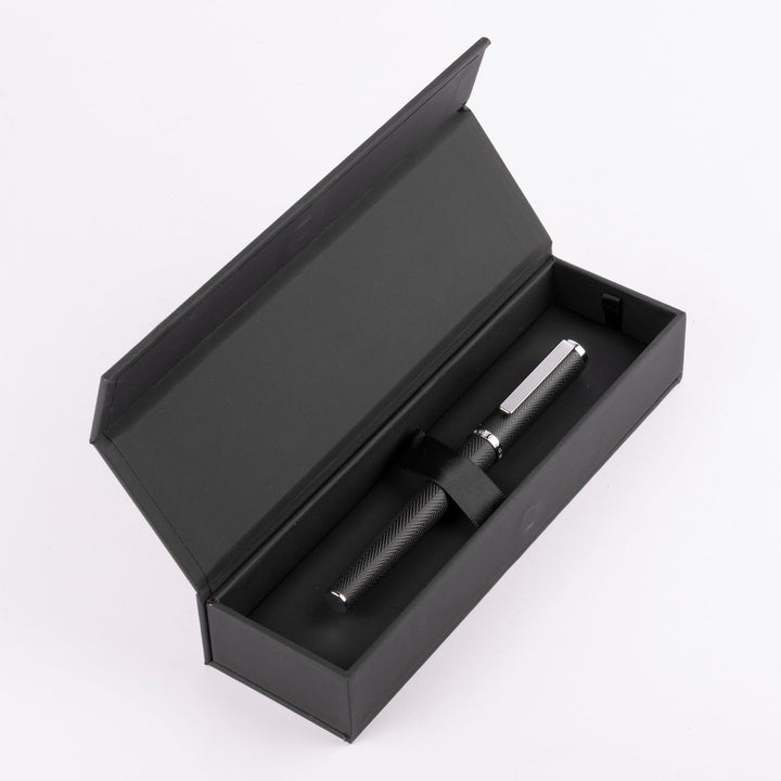 Hugo Boss Formation Herringbone Chrome Fountain Pen HSI1062B