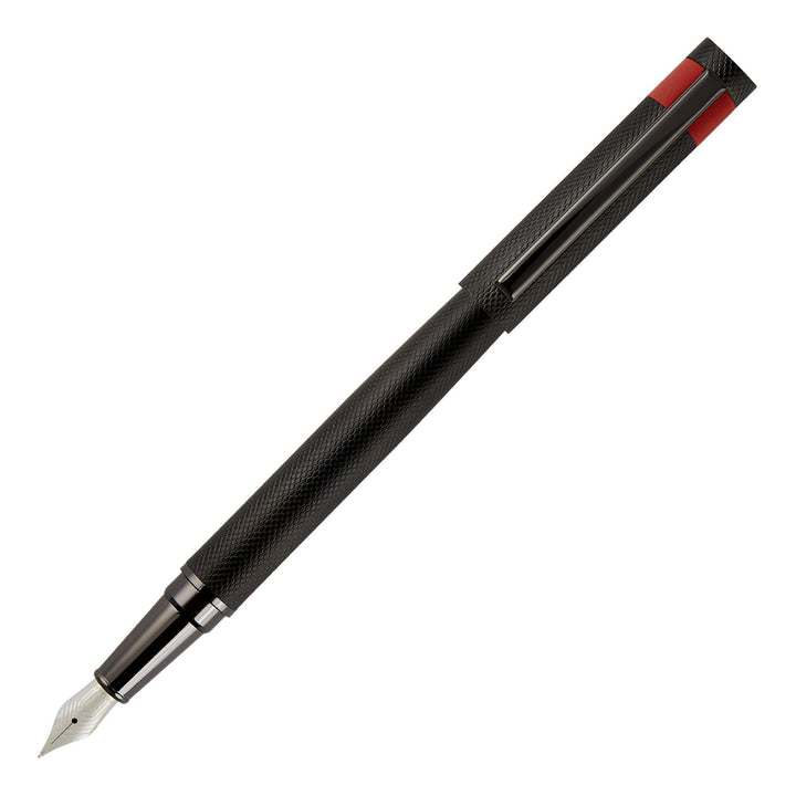 Hugo Boss Loop Diamond Fountain Pen Black HSW3672A