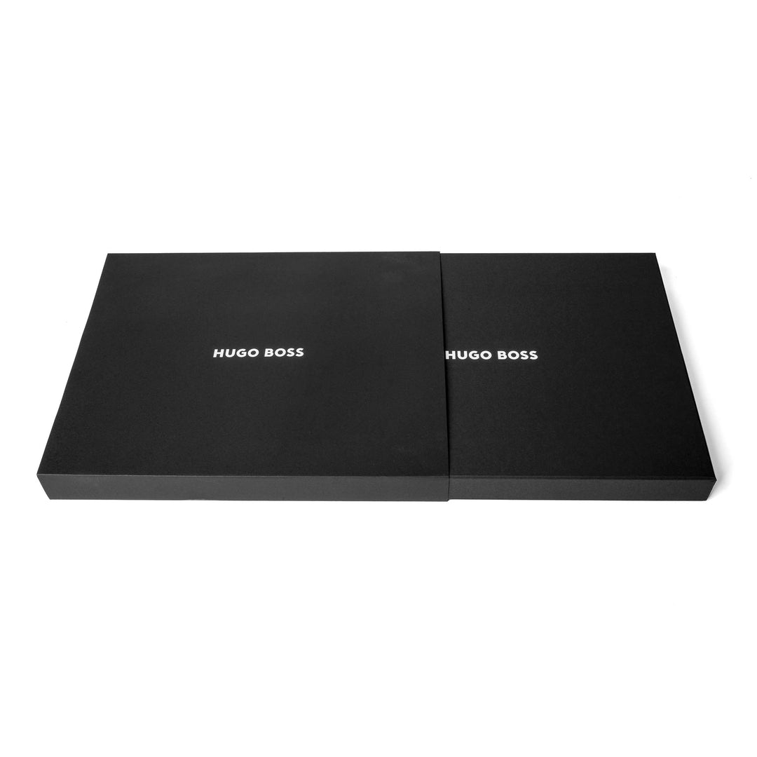 Hugo boss conference folder with a4 hinge pure iconic black hta410a