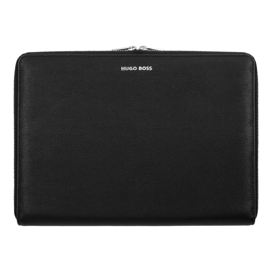 Hugo boss conference folder with a4 hinge pure iconic black hta410a