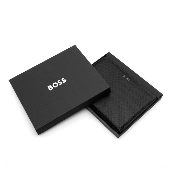 Hugo Boss A5 Konferencemappe Monogram Lynlås Sort HTM411A