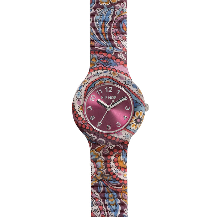 Hip Hop Bordeaux Clock Paisley Collection 32mm HWU1241