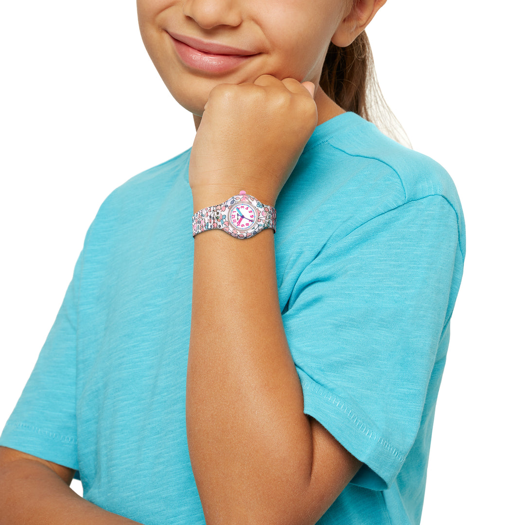 Hip Hop Uhr Flower Power Pink 28mm HWU1269