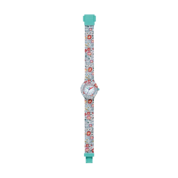 Hip-Hop-Uhr Flower Power Grün 28mm HWU1271