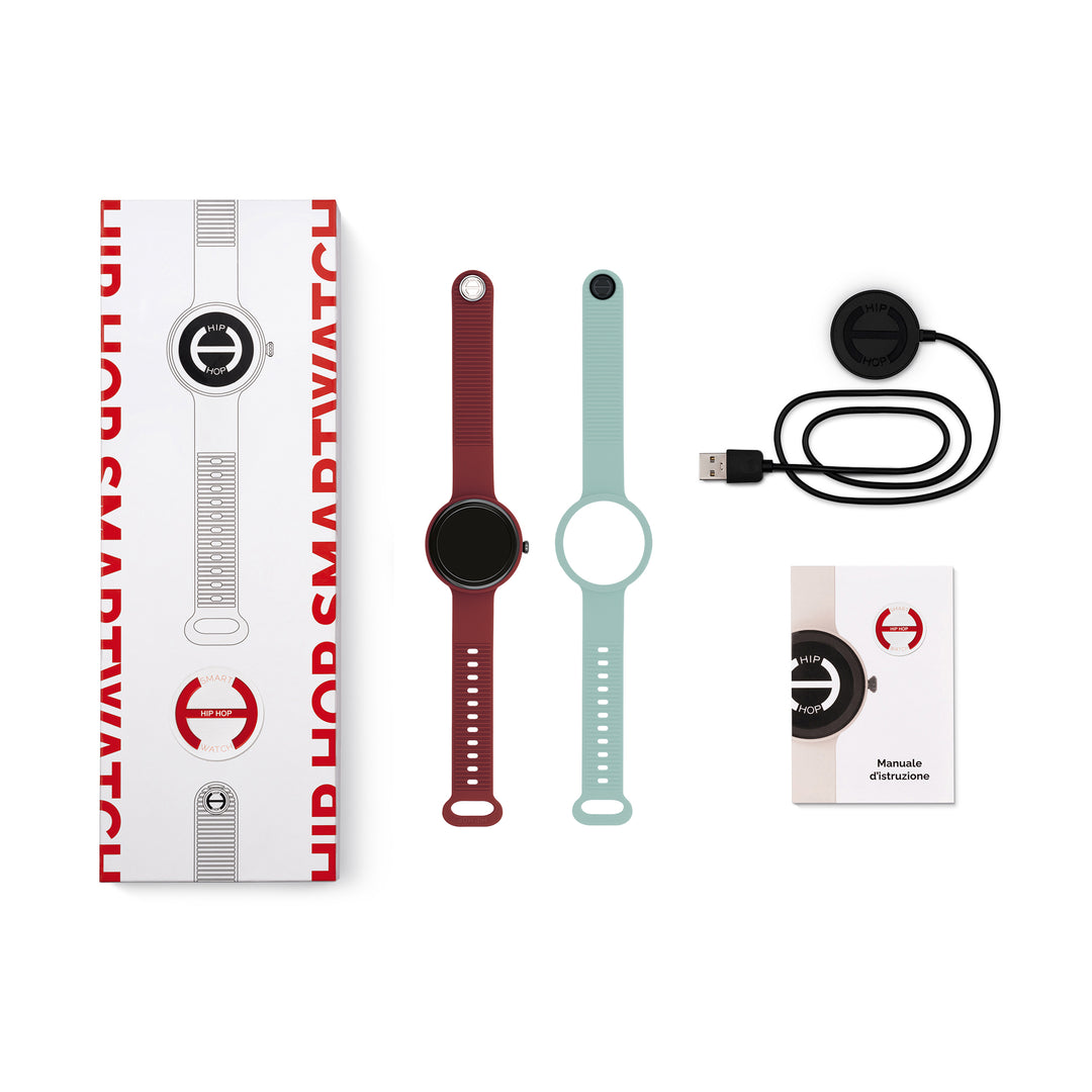 Hip Hop smartwatch Bordeaux/Light Blue Hero.Next 41mm HWU1316