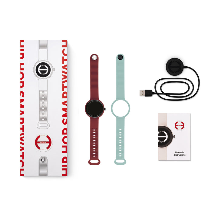 Hip Hop smartwatch Bordeaux/Light Blue Hero.Next 41mm HWU1316