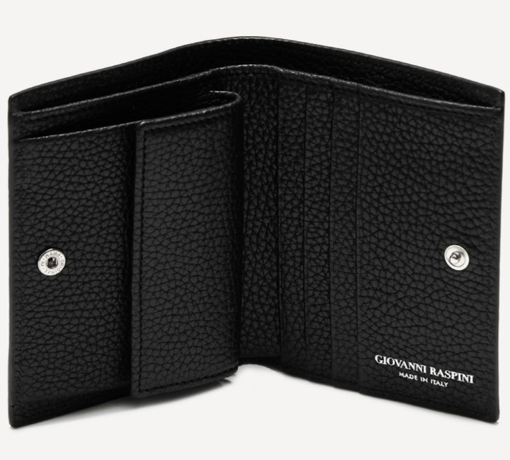 Giovanni Raspini wallet with internal pocket awkward leather silver 925 l0016