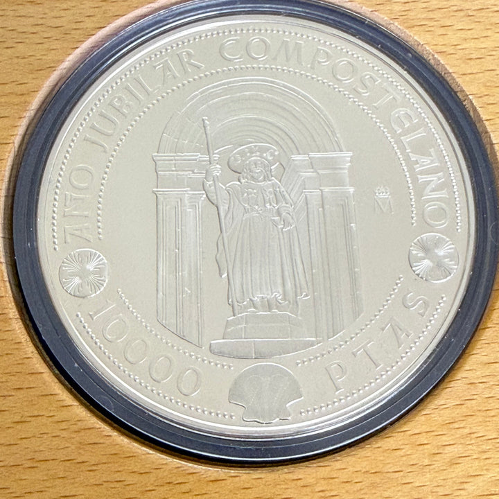 Cinquentín 10000 Pesetas Año Jubilar Compostelano 1999 sølvmønt