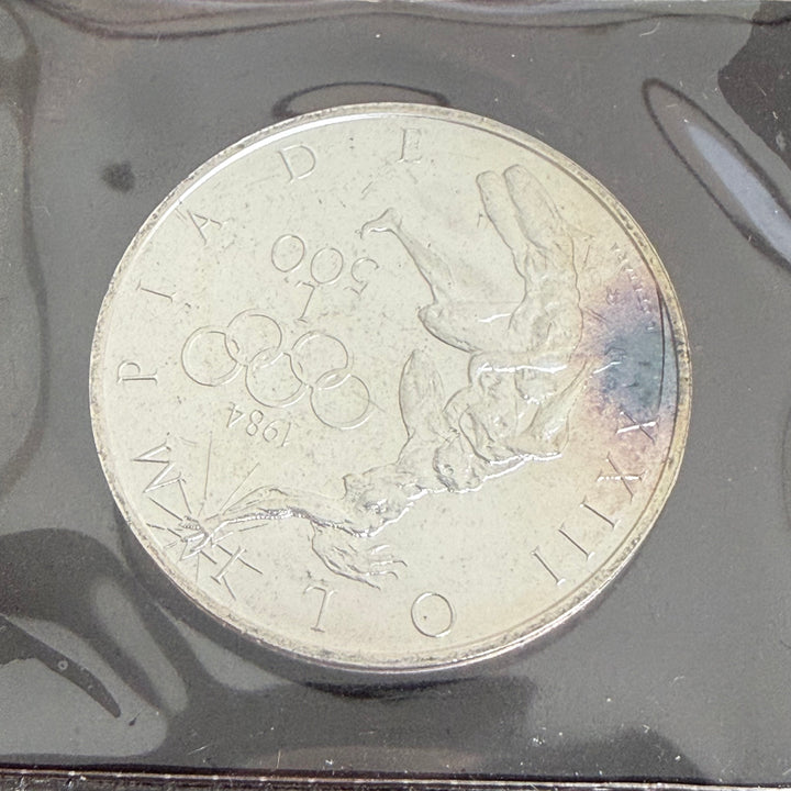 Sølvmønter 500 1000 Lire Republikken San Marino XXIII OL 1984