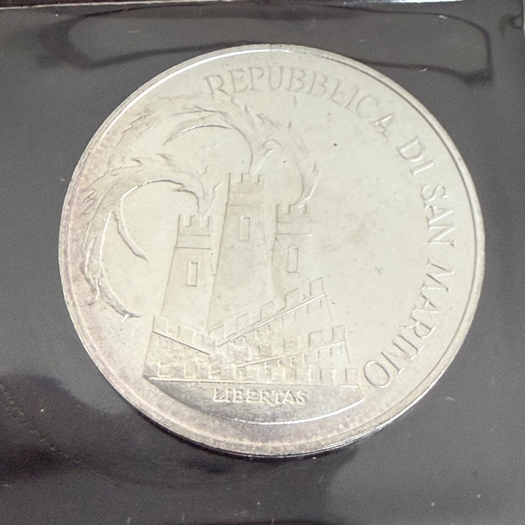 Sølvmønter 500 1000 Lire Republikken San Marino XXIII OL 1984