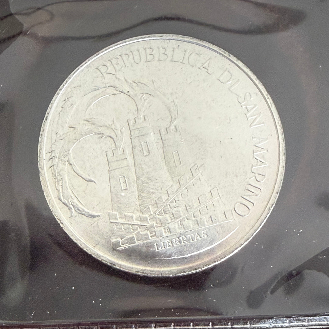 Sølvmønter 500 1000 Lire Republikken San Marino XXIII OL 1984