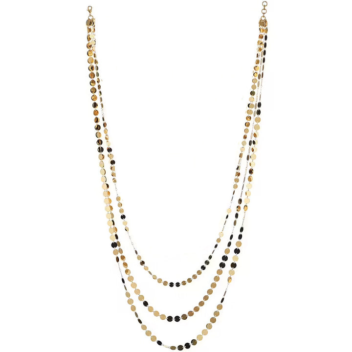Sovrani Mimosa mehrsträngige Halskette mit Bronze-PVD-Gelbgold-Finish J6633-3L
