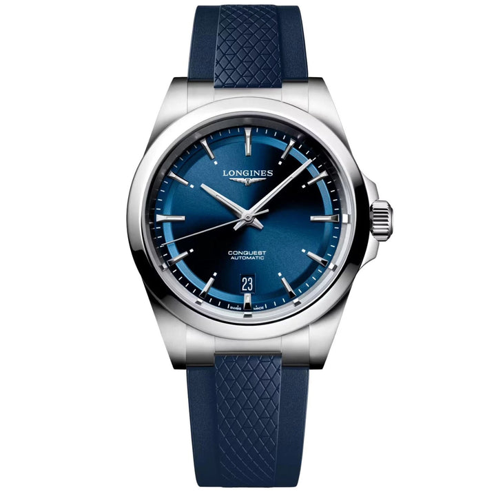 Longines Conquest 38mm blue automatic steel watch L3.720.4.92.9