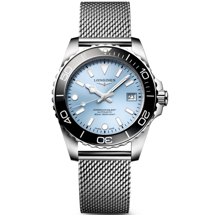 Longines Hydroconquest ur 39mm blå automatisk stål L3.779.4.99.6