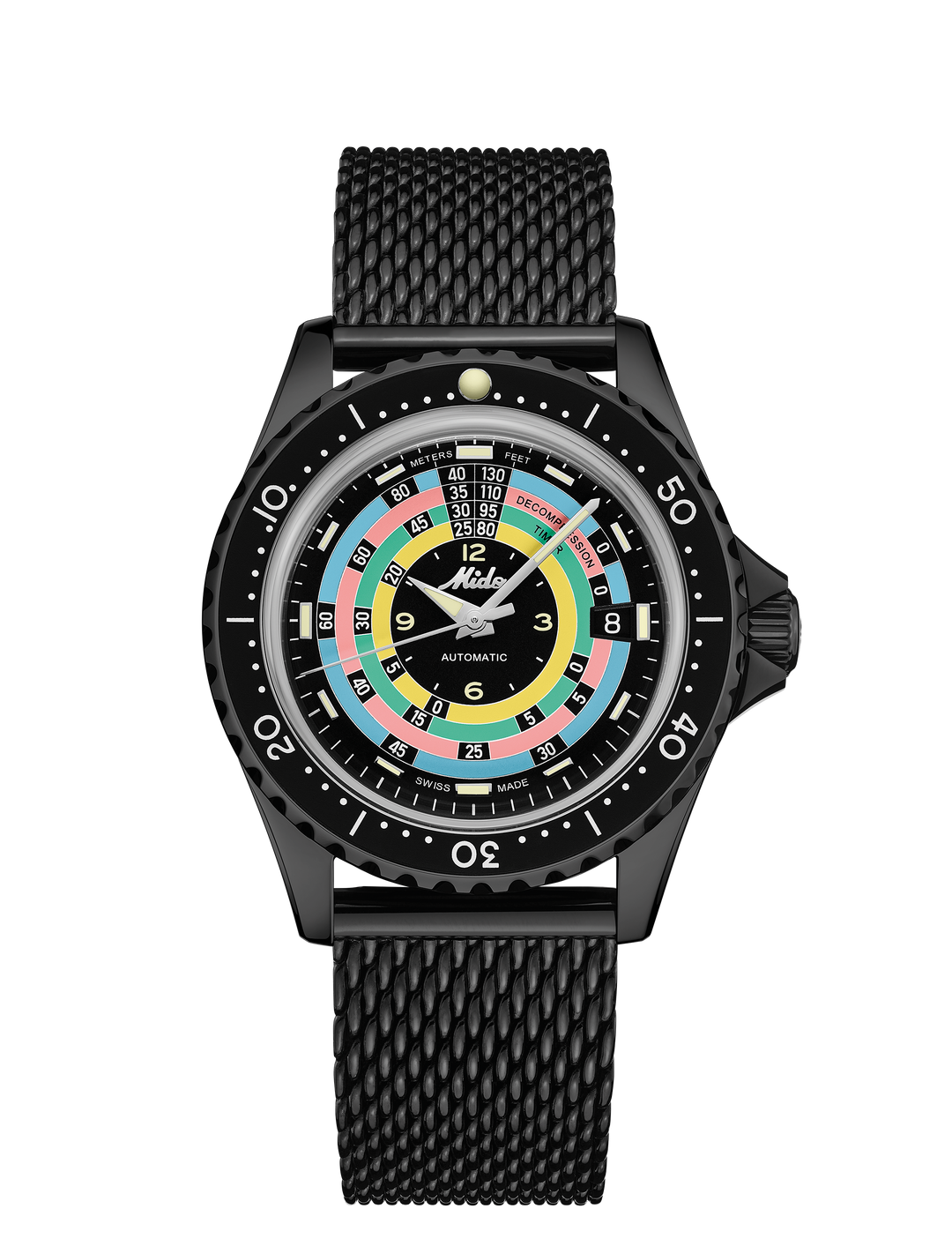 Mido Ocean Star Decompression Worldtimer Limited Edition 1961 40mm Automatic Black Finishing Pvd Black M026.807.807.33.051.00