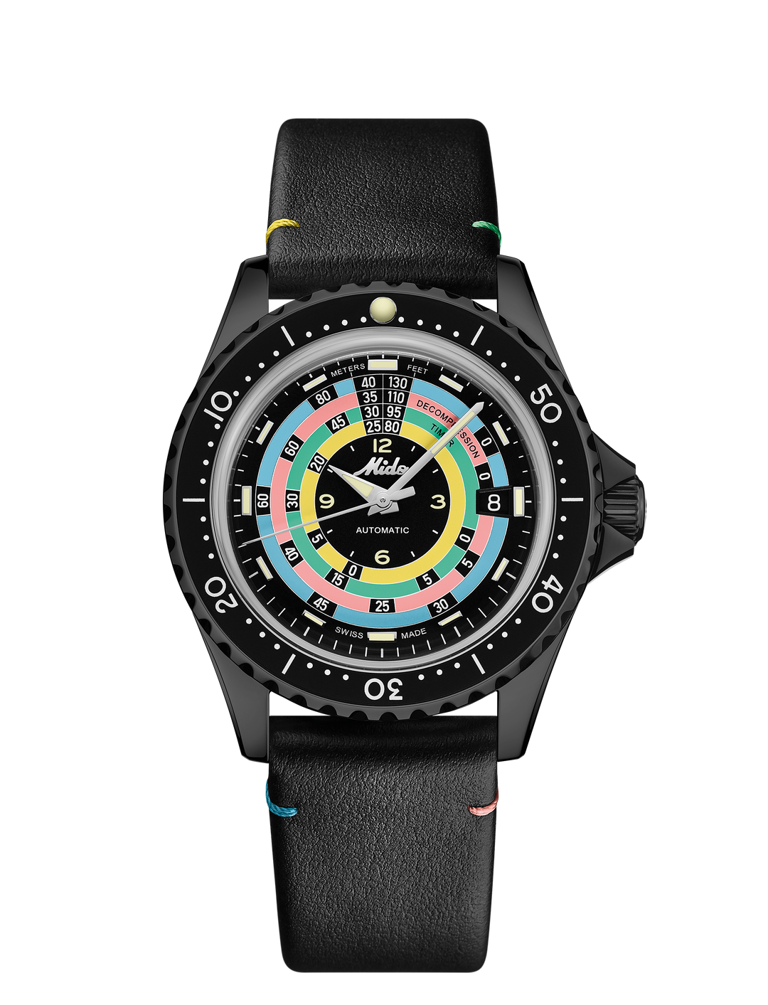 Mido Ocean Star Decompression Worldtimer Limited Edition 1961 40mm Automatic Black Finishing Pvd Black M026.807.807.33.051.00